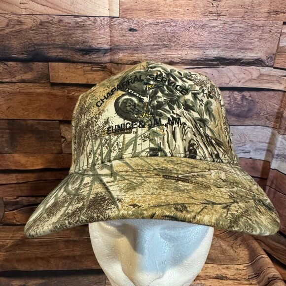 Chaparral Service Roadrunner Hat Camo Adjustable Strapback Cap Eunice Jal NM Oil - Picture 1 of 8